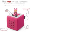 Ken Black Tonies Toniebox Starter Set Audio Speaker for Kids – Pink| TONIES|Tonies