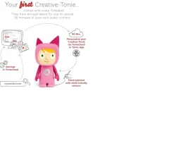 Ken Black Tonies Toniebox Starter Set Audio Speaker for Kids – Pink| TONIES|Tonies