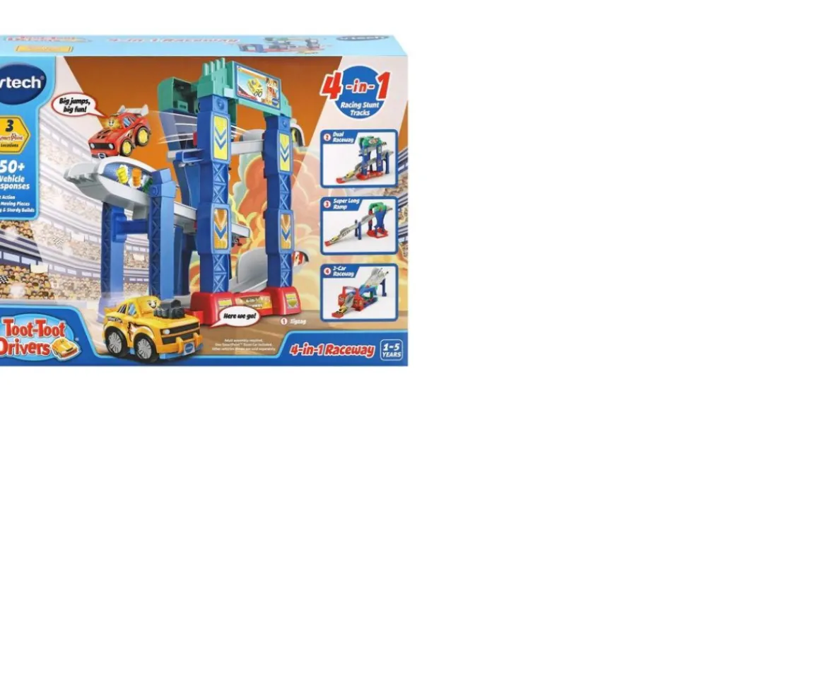 Ken Black Toot-Toot Drivers® 4-in-1 Raceway| Vtech|Action Figures & Playsets