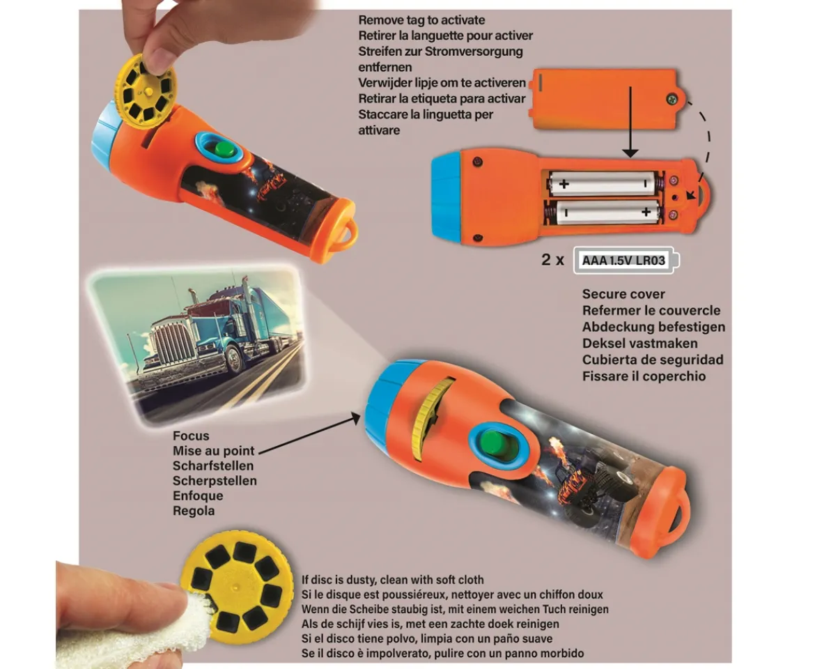 Ken Black Tractor & Truck Torch Projector| Science & Discovery
