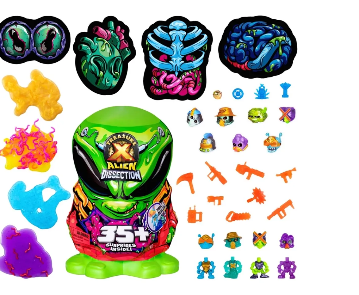 Ken Black Treasure X Mega Alien Dissection with 35 Surprises| Preschool & Electronic Learning