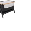 Ken Black Tutti Bambini CoZee Lite Bedside Crib - Dark Grey & Oak| Nursery Furniture & Bedding
