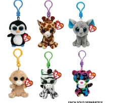 Ken Black TY Beanie Boo Clips Assorted 8cm| Soft Toys