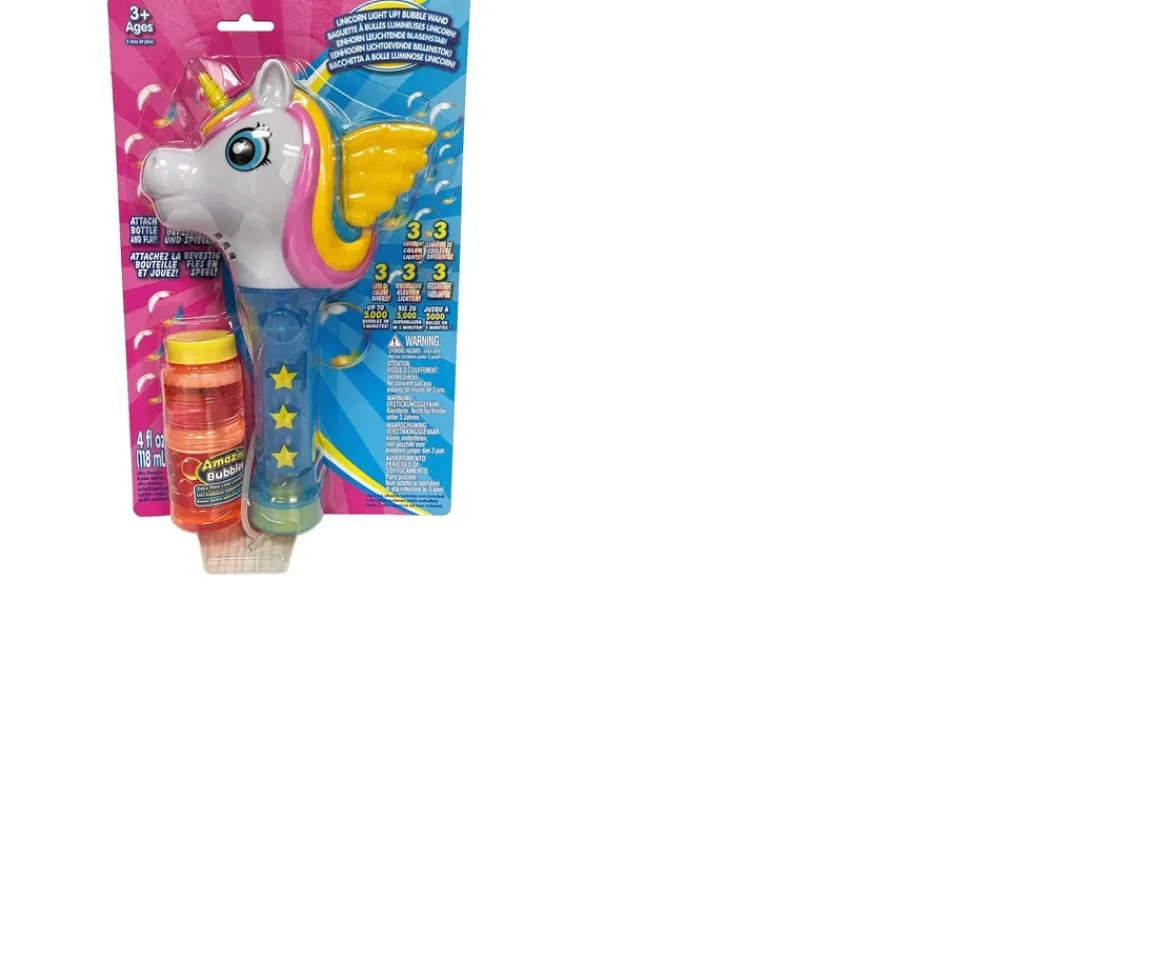 Ken Black Unicorn Light Up Bubble Wand| Garden Games