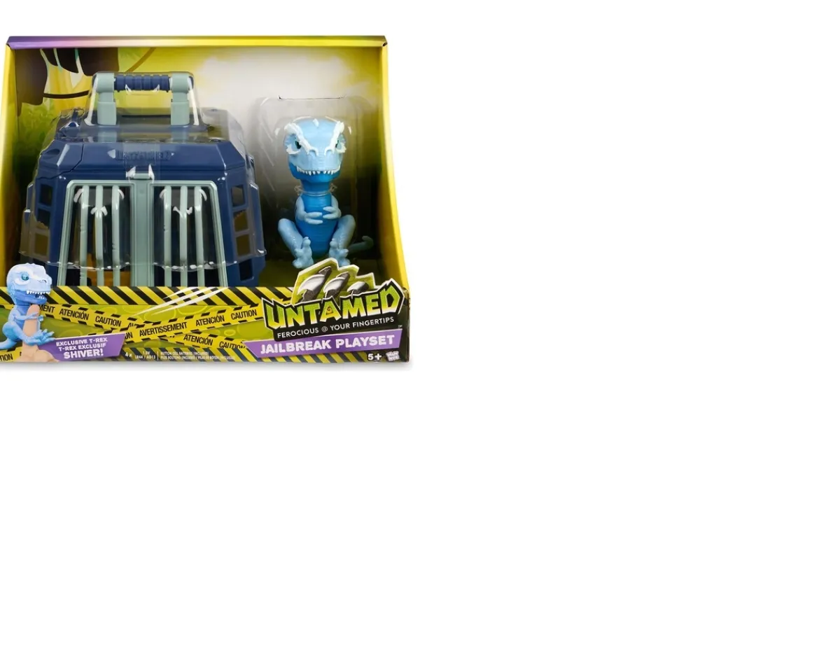 Ken Black Untamed Jailbreak Playset with Interactive T-Rex| Action Figures & Playsets
