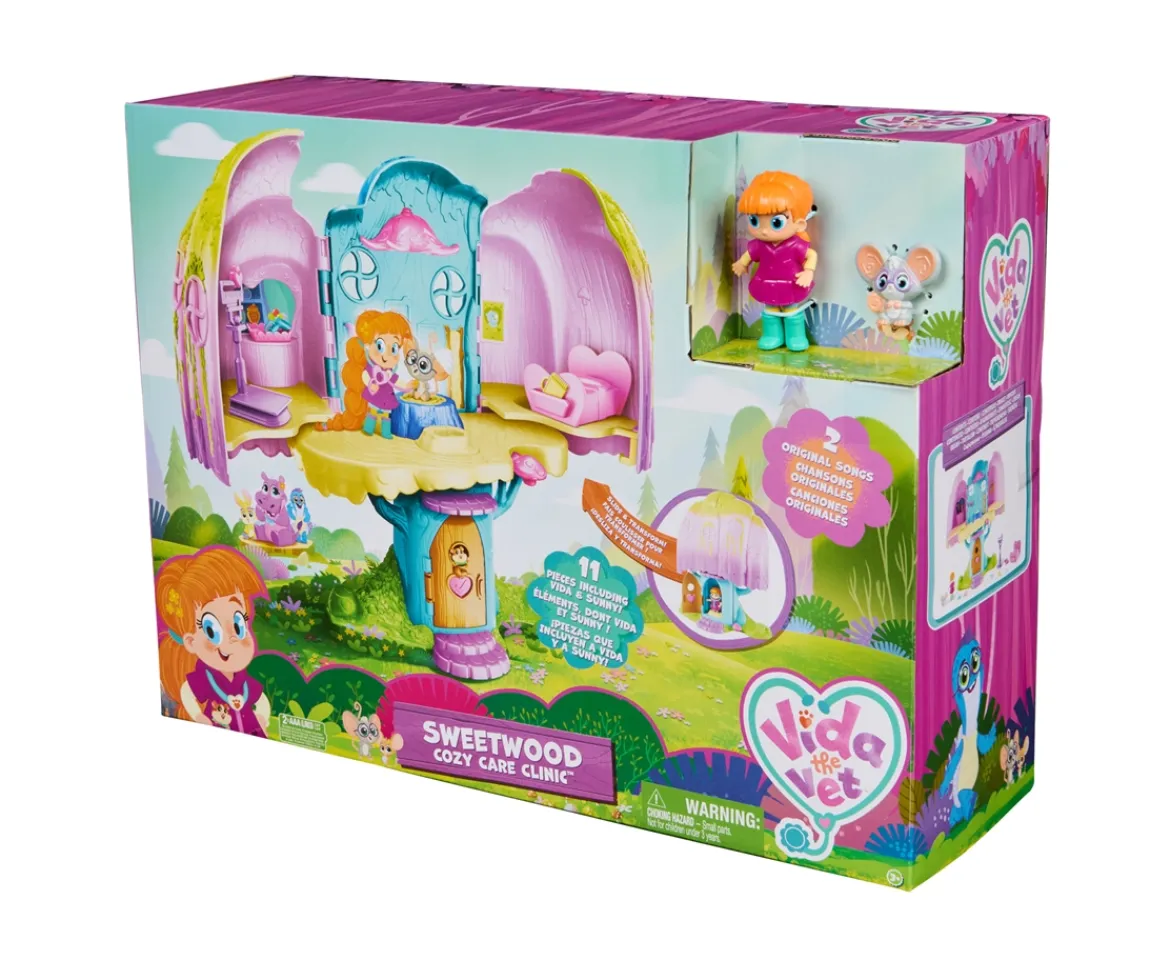 Ken Black Vida the Vet, Vet Clinic, Treehouse Playset with Action figures, Dollhouse Furniture and Accessories| Preschool & Electronic Learning
