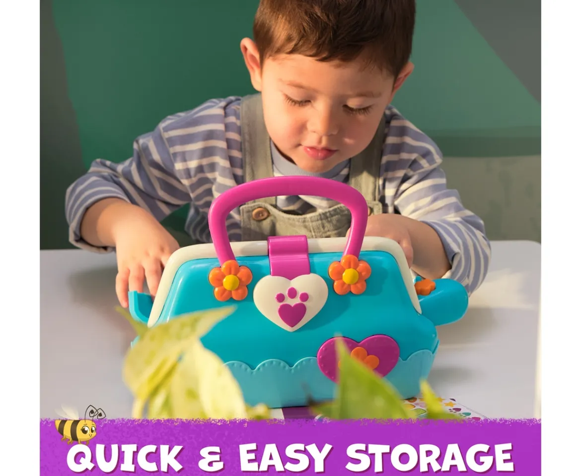 Ken Black Vida the Vet, Vet’s Bag with 5 Veterinary Doctor Kit Accessories, 1 Popcorn Plush Toy & Stickers| Preschool & Electronic Learning