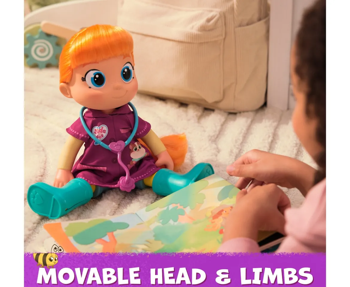 Ken Black Vida the Vet, Vida Toddler Doll, 33-Centimetre-Tall Toy Doll with Rooted Red Hair and Doctor Kit Acc| Preschool & Electronic Learning