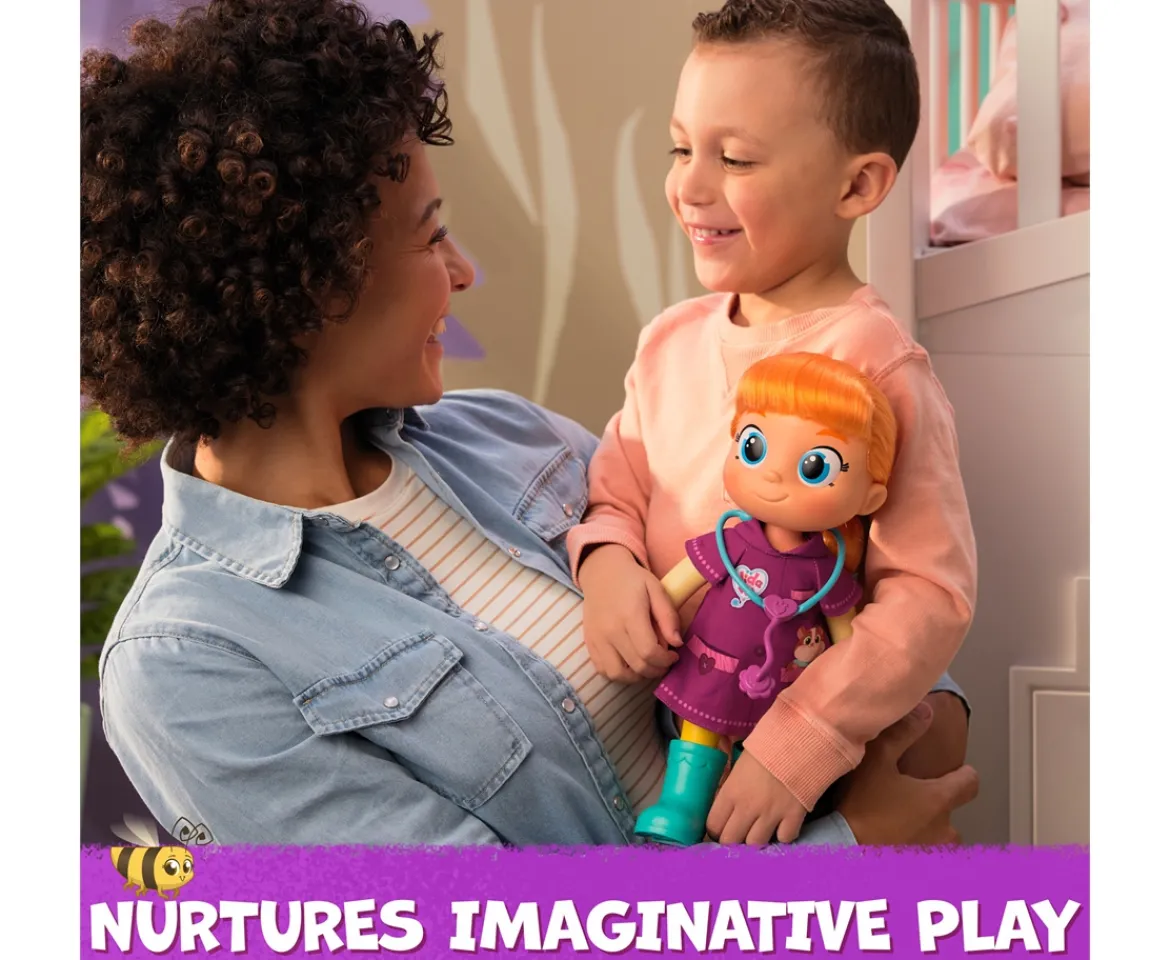 Ken Black Vida the Vet, Vida Toddler Doll, 33-Centimetre-Tall Toy Doll with Rooted Red Hair and Doctor Kit Acc| Preschool & Electronic Learning