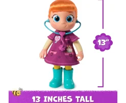 Ken Black Vida the Vet, Vida Toddler Doll, 33-Centimetre-Tall Toy Doll with Rooted Red Hair and Doctor Kit Acc| Preschool & Electronic Learning