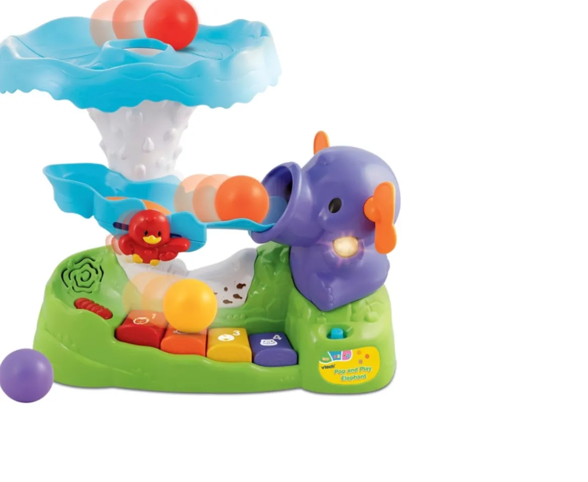 Ken Black VTech Baby Pop and Play Elephant Toy Set| Vtech|Preschool & Electronic Learning