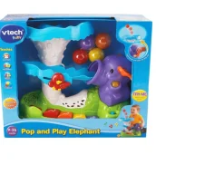 Ken Black VTech Baby Pop and Play Elephant Toy Set| Vtech|Preschool & Electronic Learning