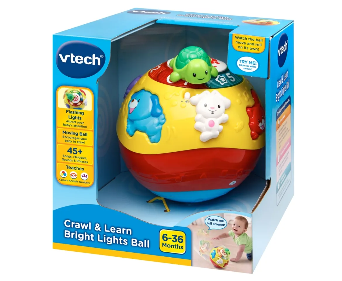 Ken Black Vtech Crawl and Learn Bright Lights Ball| Vtech|Preschool & Electronic Learning