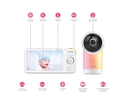 Ken Black VTech RM5766HD 5" Smart Pan & Tilt Monitor| Baby Monitors