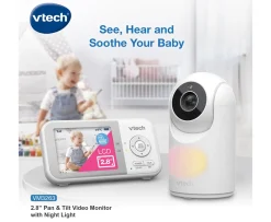 Ken Black VTech VM3263 2.8" Pan & Tilt Video Monitor with Night Light| Baby Monitors