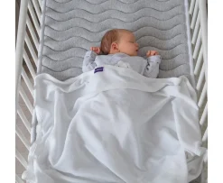 Ken Black Waffle Weave Cotton Baby Blanket Cot & Cot Bed 120x140cm| Nursery Furniture & Bedding