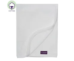 Ken Black Waffle Weave Cotton Baby Blanket Cot & Cot Bed 120x140cm| Nursery Furniture & Bedding