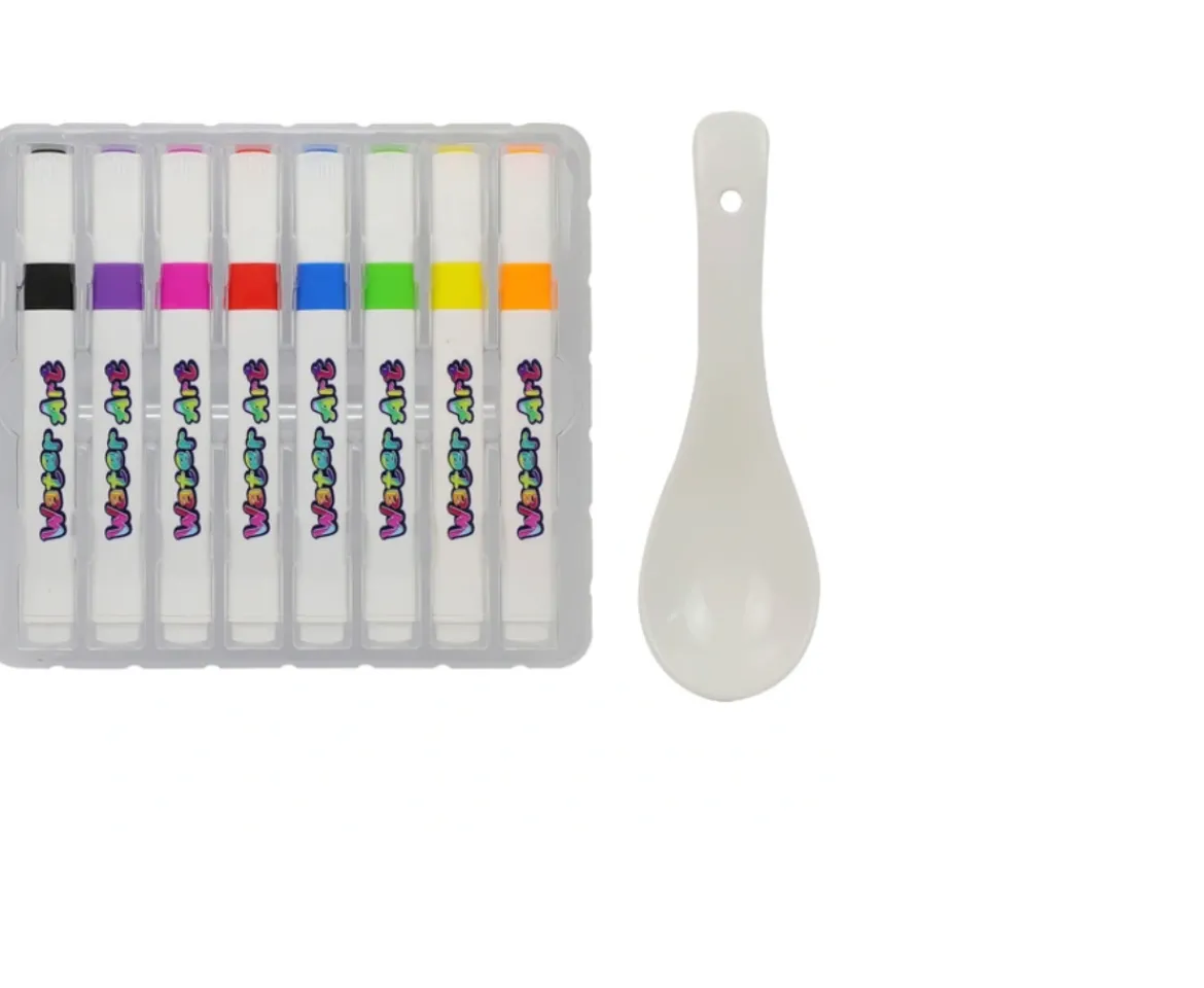 Ken Black Water Art 8 Pack Water Markers With Spoon| Art & Crafts