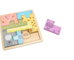 Ken Black Wooden Animal Blocks| Wooden Toys|Preschool & Electronic Learning