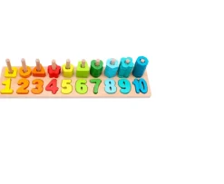 Ken Black Wooden Counting Stacking Set| Preschool & Electronic Learning