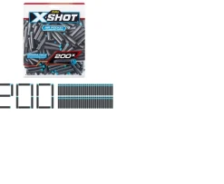 Ken Black XSHOT Excel Darts Refill Pack (200 Darts) by ZURU| Action Figures & Playsets