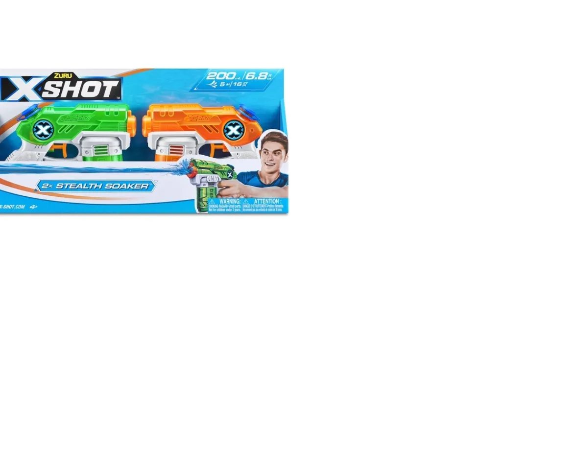 Ken Black X-Shot Water Warfare Double Stealth Soaker Water Blaster Value Pack by ZURU| Garden Games