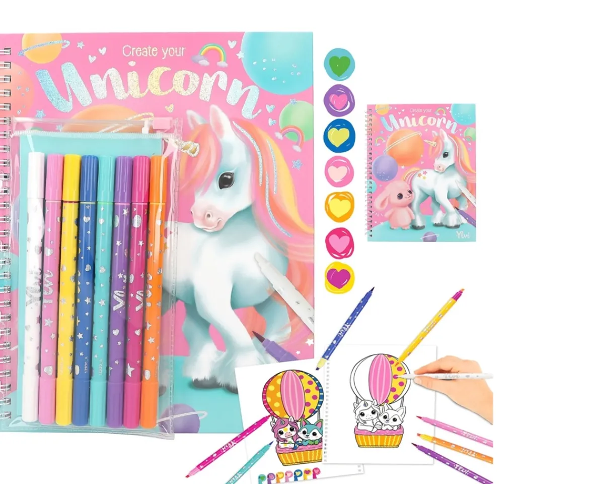 Ken Black Ylvi Create Your Unicorn Colouring Book| Art & Crafts